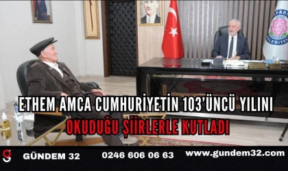 Ethem Amca Cumhuriyetin 103’üncü Yılını Okuduğu Şiirlerle Kutladı