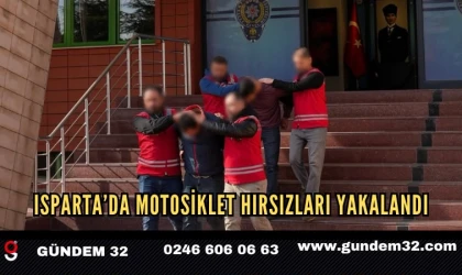 Isparta’da motosiklet hırsızları yakalandı