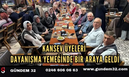 KANSEV Üyeleri Dayanışma Yemeğinde Bir Araya Geldi