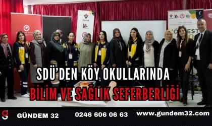 SDÜ’den Köy Okullarında Bilim ve Sağlık Seferberliği