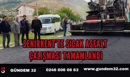 Senirkent’te Sıcak Asfalt Çalışması Tamamlandı