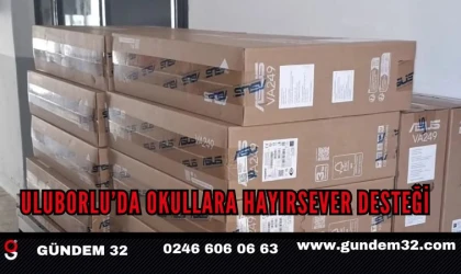 Uluborlu’da Okullara Hayırsever Desteği